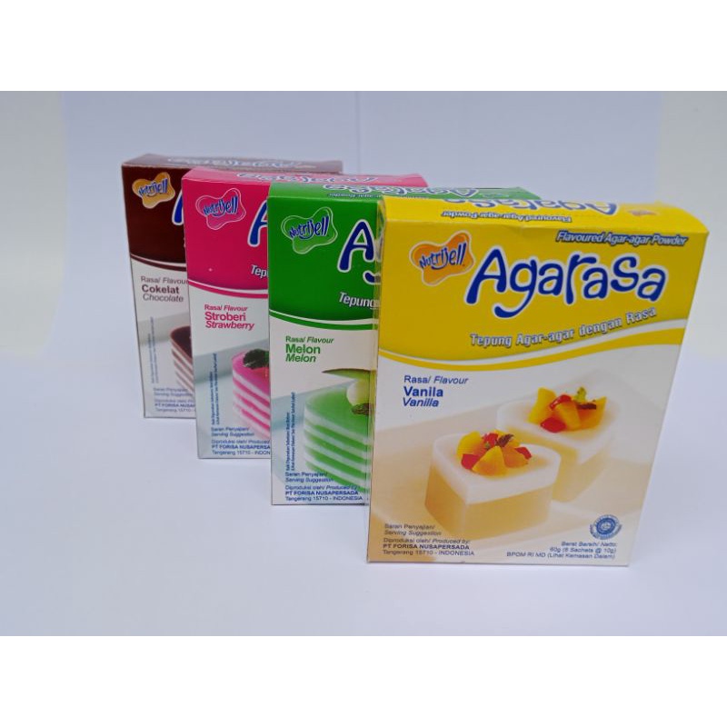 

AGARASA SASHET 10gr ALL VARIAN/COKLAT/STAWBERY/VANILA/MELON