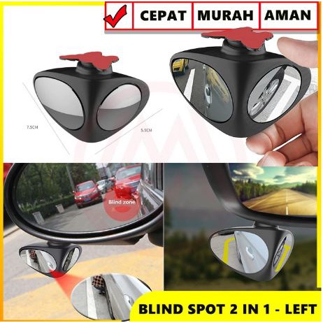 KACA TAMBAHAN Spion BAWAH MOBIL Blind Spot Mirror 2 Sisi in 1 Cermin