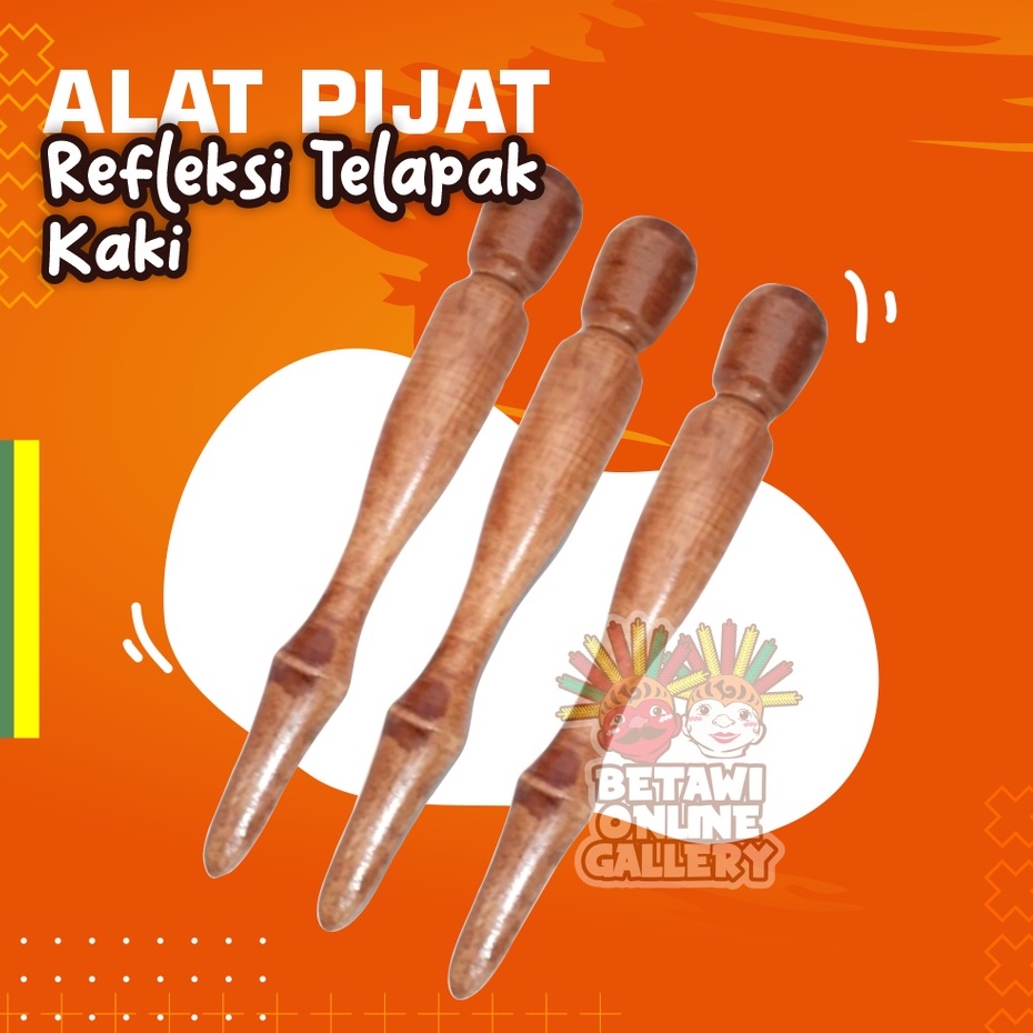 Alat Pijat Refleksi Telapak Kaki Pijet Totok Reflexi Pijit Terapi Pemijat Repleksi Massage Manual Tradisional Kayu Foot Massager