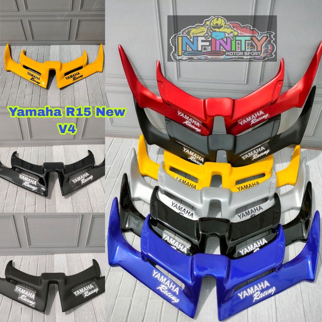 WINGLET  YAMAHA R15 V4  2022 BAHAN FIBER