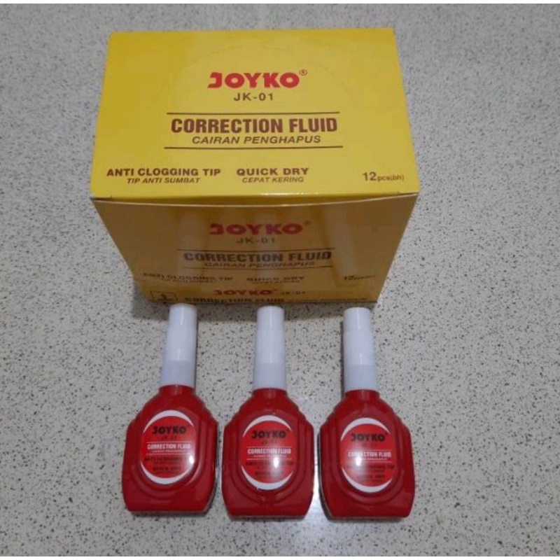 

Tipex Cair Joyko JK-01 Merah - Correction Tape JK-01Merk. JoykoType. JK-01