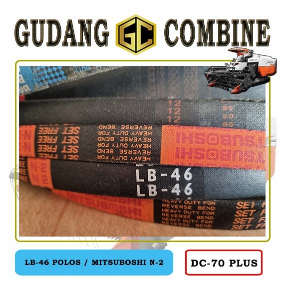 VBelt Mitsuboshi LB 46 - Pembalik Lift Kubota DC 70 Plus Combine