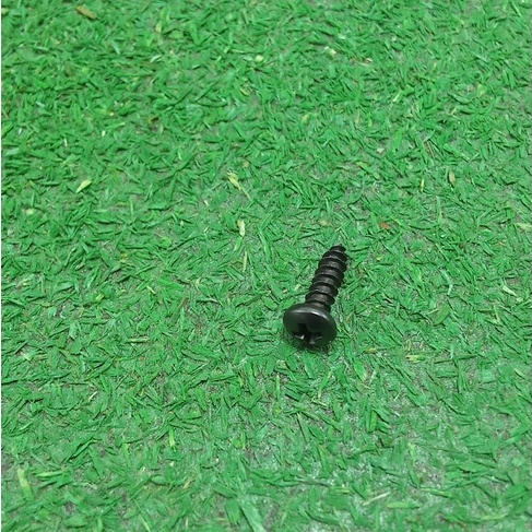 Skrup PH hitam kepala bulat 6 x 12 mm ( 20 pcs ) Screw Sekrup doff
