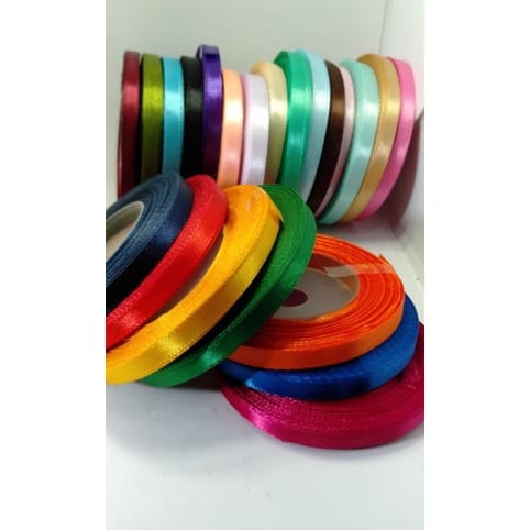 

pita saten 1/4"/Pita Satin/pita saten/Pita 1/4" inchi 1/2 cm/ uk 0,5cm