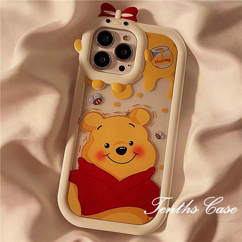 Oppo A78 A17 A17k A57 A77s A76 A96 A16 A16s A15 A15s A74 A54 A95 A94 A92 A52 A72 A5s A12 A3s A12e A53 A5 A9 2020 Reno 7Z6Z 5Z 6 5Strawberry Bear Casing Pelindung Lembut