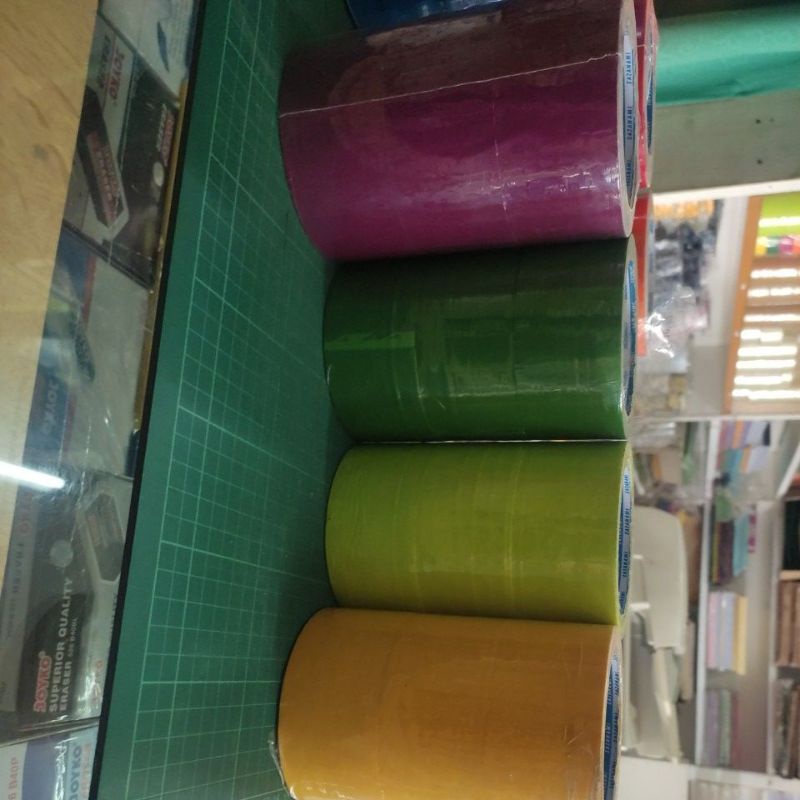 

Lakban Bening Warna/Isolasi Warna Polos
