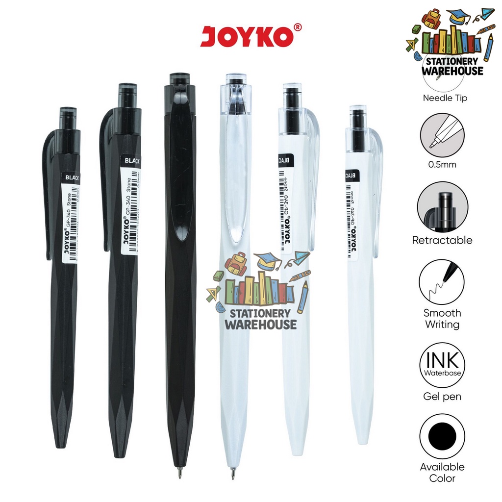 

Gel Pen Pulpen Pena Jel Joyko GP-340 Stone 0.5 mm