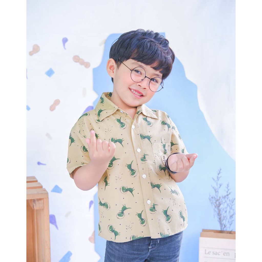 Kemeja Poplin Baby Leo by Mother Kids