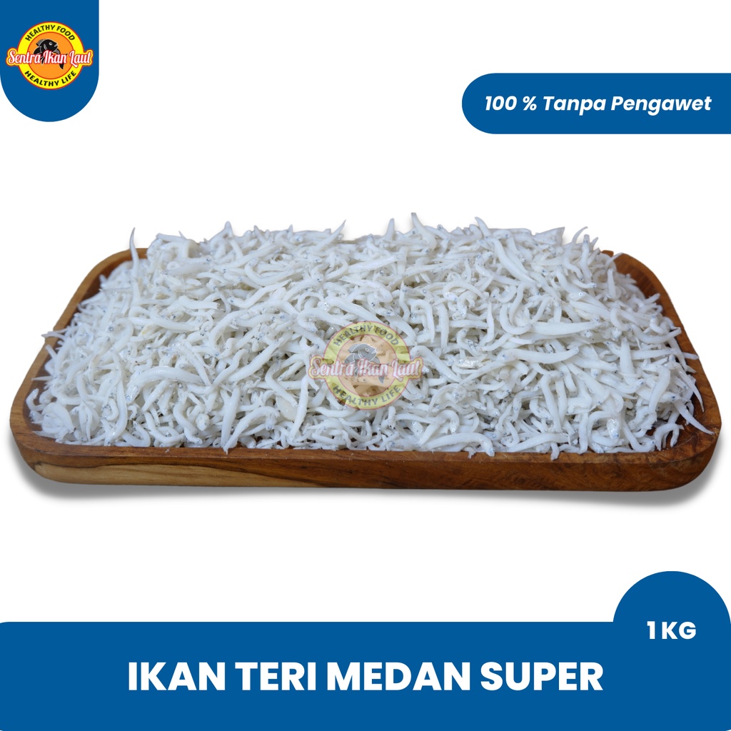 

Ikan Asin Kering Teri Putih Medan Halus Kualitas Super 100 gram