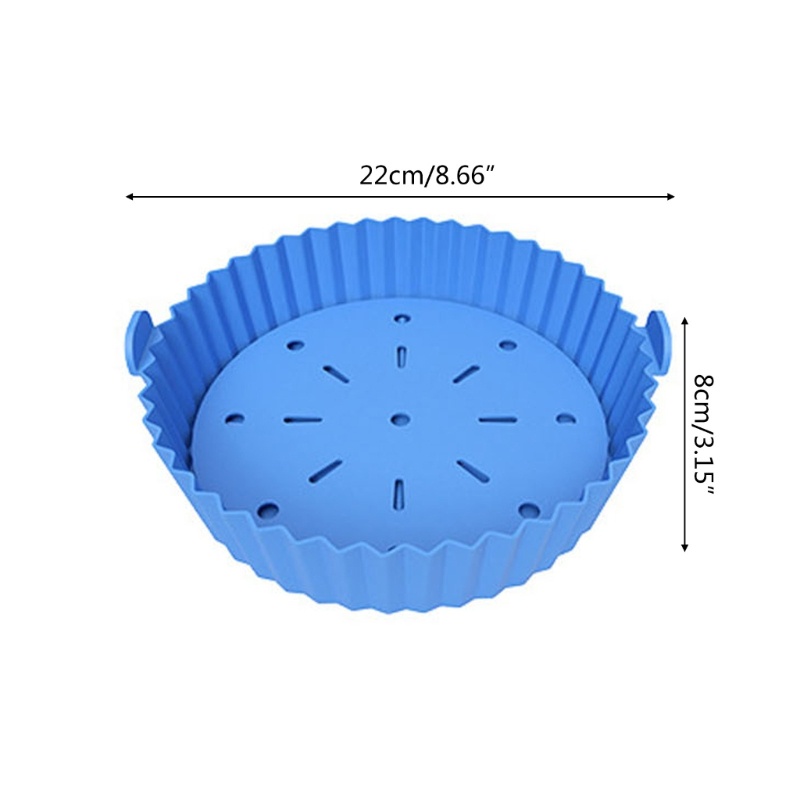 Zzz Saringan Air Fryer Bentuk Bulat Bahan Silikon Food Grade 5 Warna