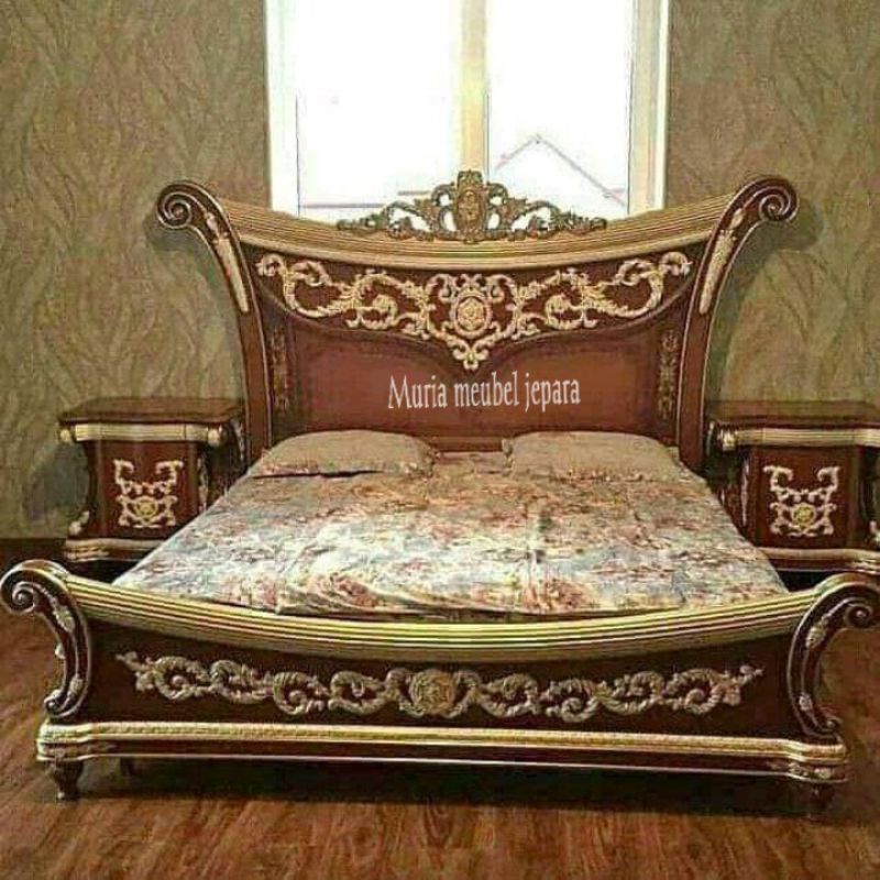 dipan jati mewah ukir jepara