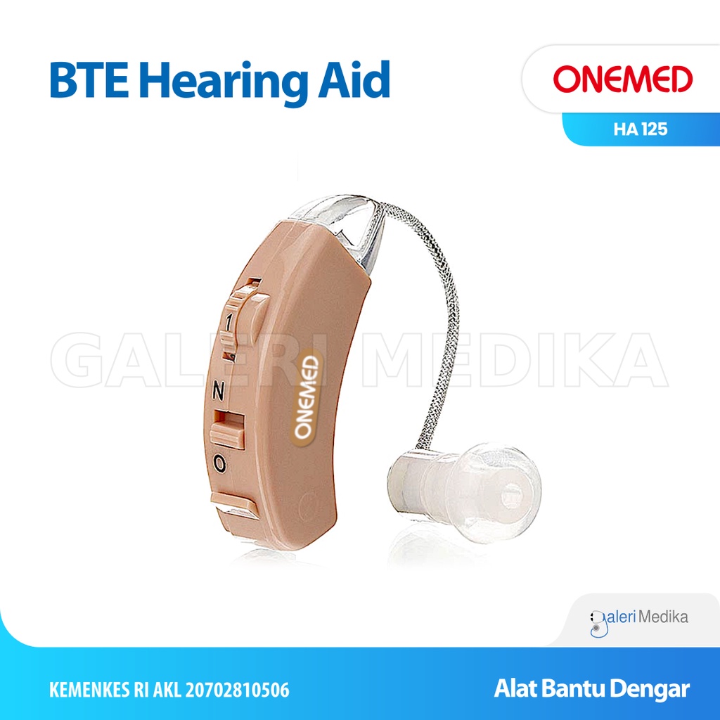 Alat Bantu Dengar Onemed HA-125 / Hearing Aid - Alat Bantu Pendengaran