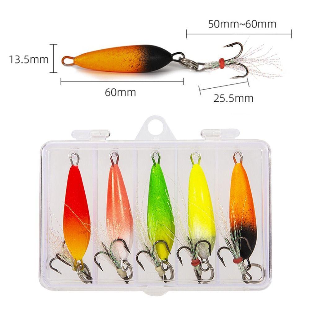 Top 5pcs EPS Busa Es Umpan Pancing 3g Artificial Jigging Walleye Kait Bulu