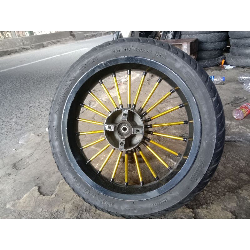 Velg pelke depan andong Merk power , vario , beat , vario 110, scopy karbu , scopy fi ,