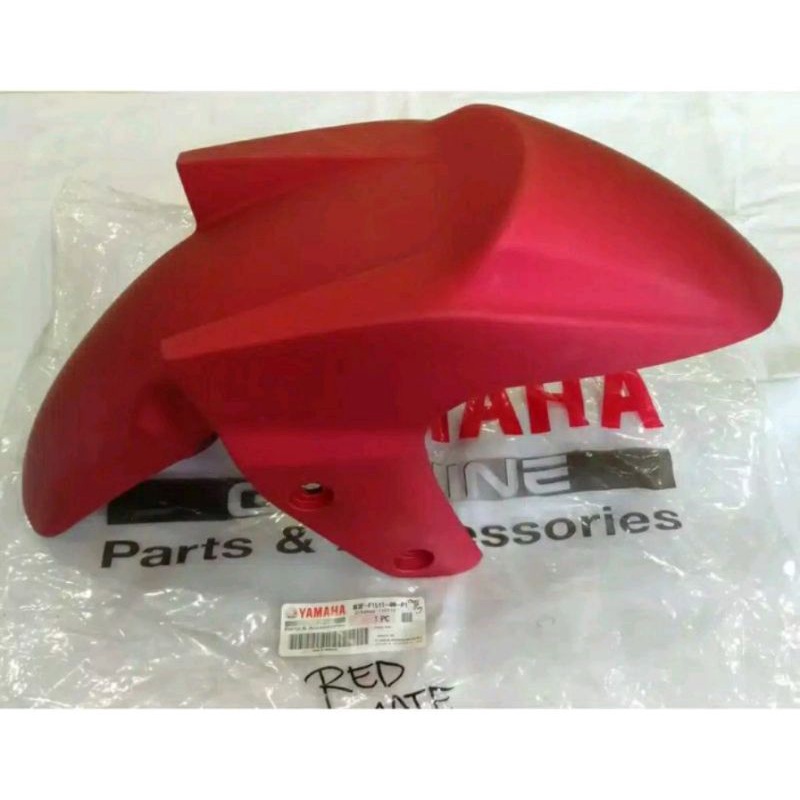spakbor depan yamaha lexi 125 merah doff original yamaha