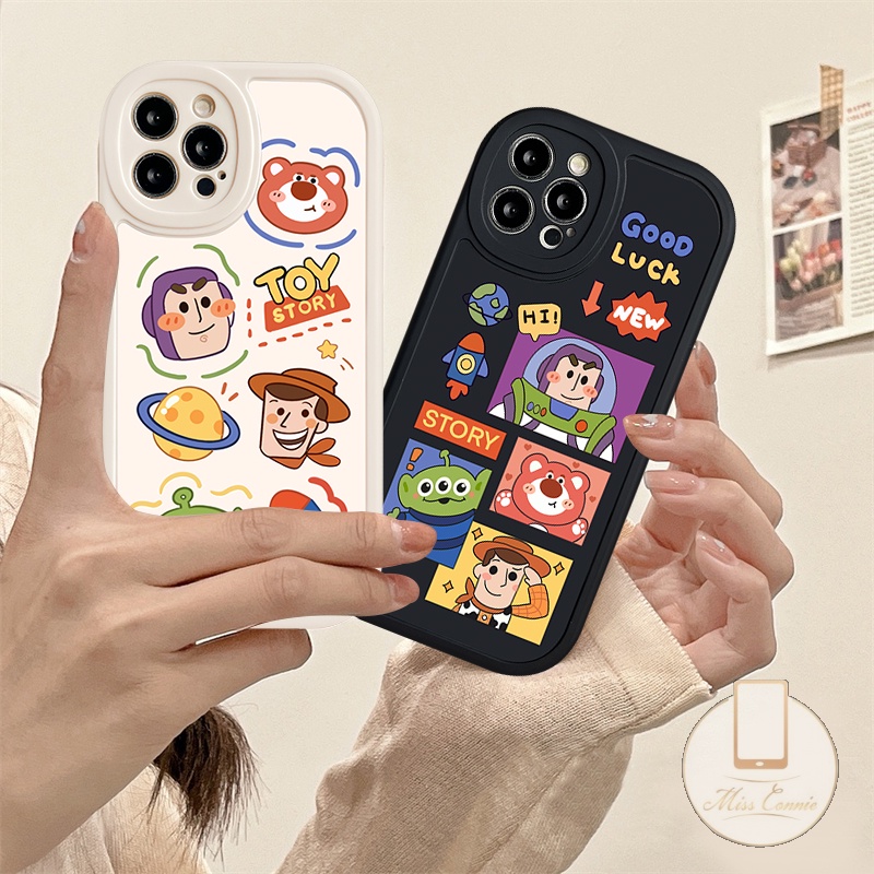 Casing Soft Phone Case Compatible For iPhone 11 12 13 14 Pro Max XR 6 6s 7 8 Plus X XS MAX SE 2020 Cute Cartoon Toy Story Losto TPU Soft Back Cover