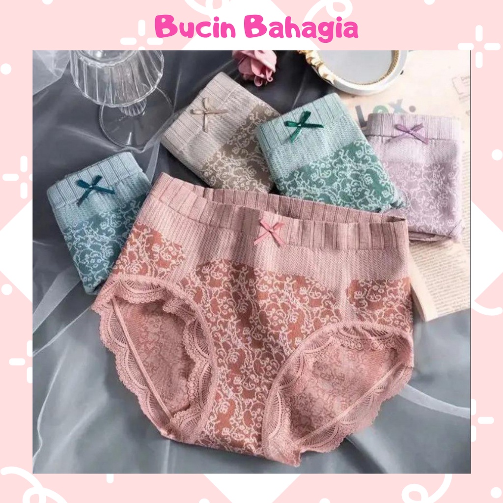 Celana Dalam Wanita Tinggi Renda Underwear Panties CD38