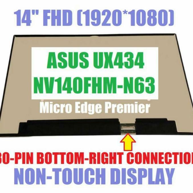 Led Lcd Asus Zenbook Ux434 Ux434F Ux434Flc Ux434Fl Ux434Af Non Touch Terbaru