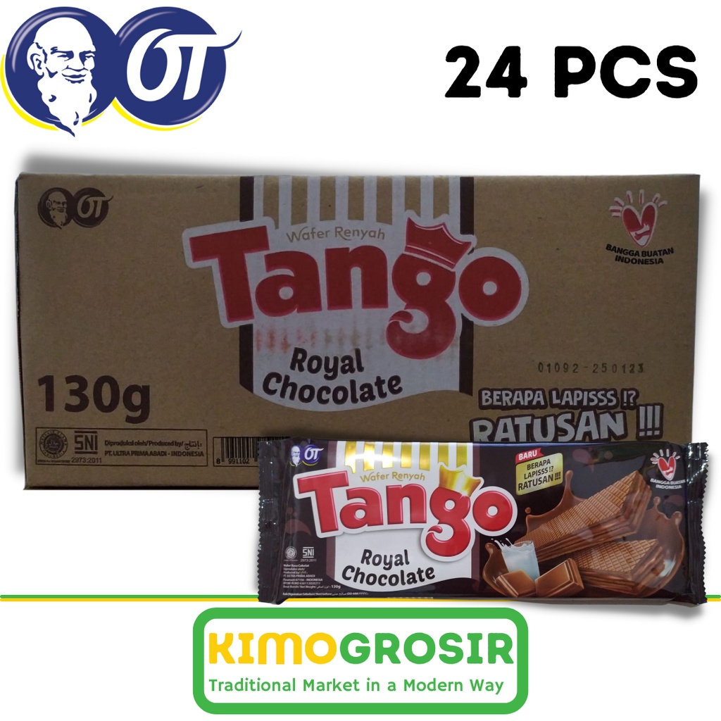 

[ KIMOGROSIR ] TANGGO ROYAL CHOCOLATE 130 GR - 24 PCS - 1 KARTON