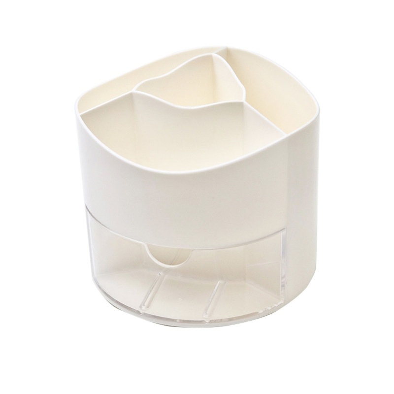 Zzz Ins Tempat Pensil Dengan Laci Bisa Berputar 360 Derajat Untuk Rumah / Kantor