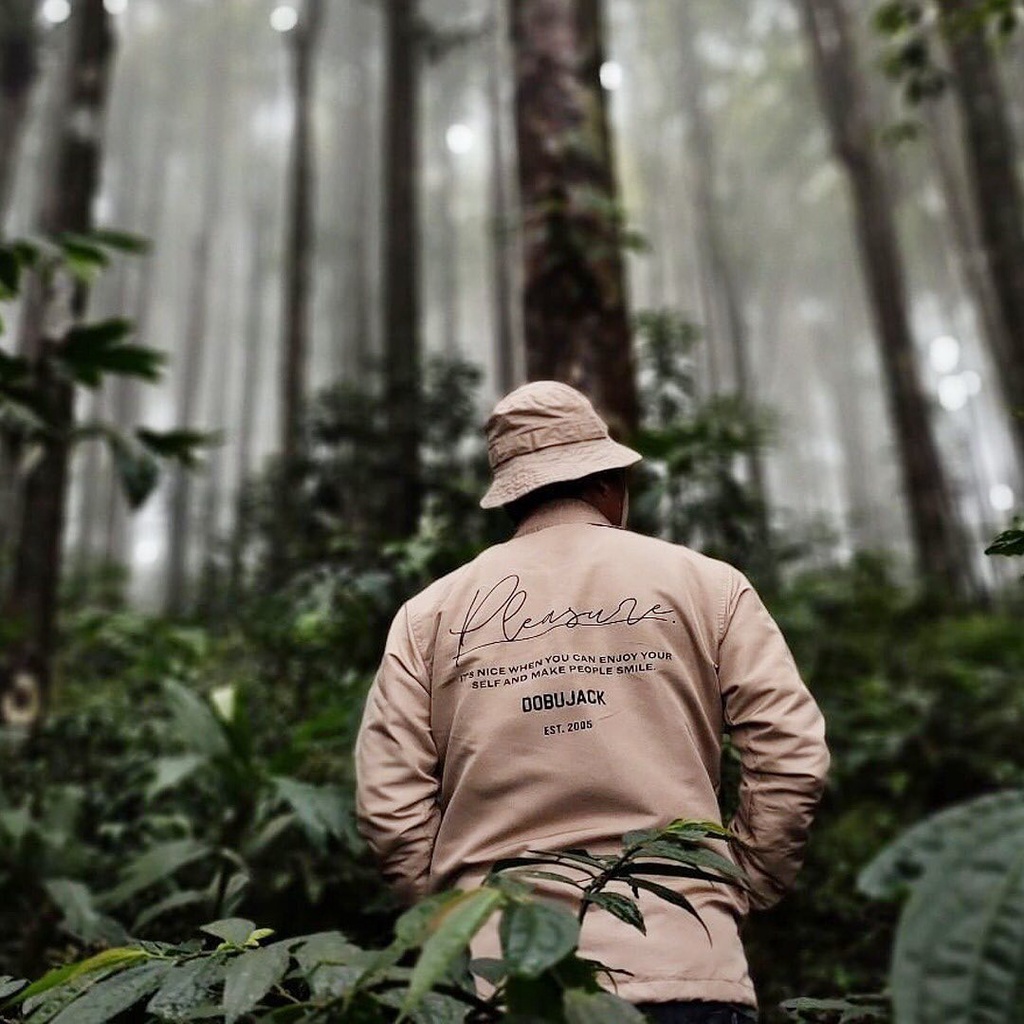 Jaket coach dobujack / jaket parasut dobujack / Dobujack Coach Jacket People Khaki / jaket pria da w