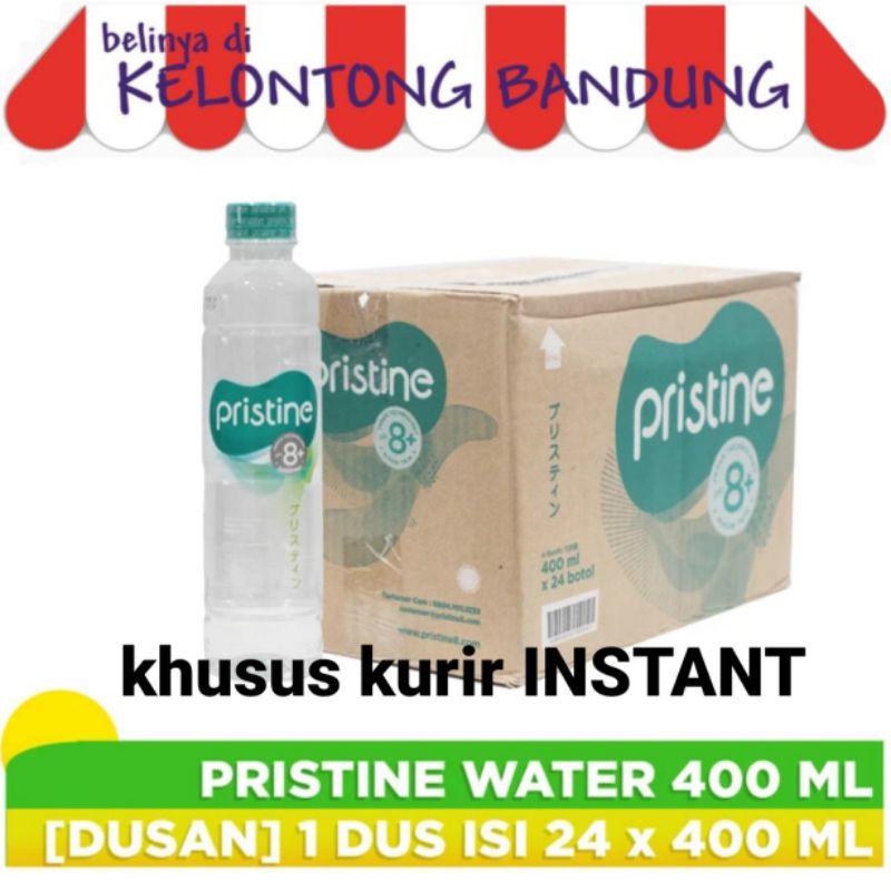 Jual Pristine Water 400 Ml Air Minum Mineral Pristin Botol Mini 400ml Per Dus Box Karton 1641