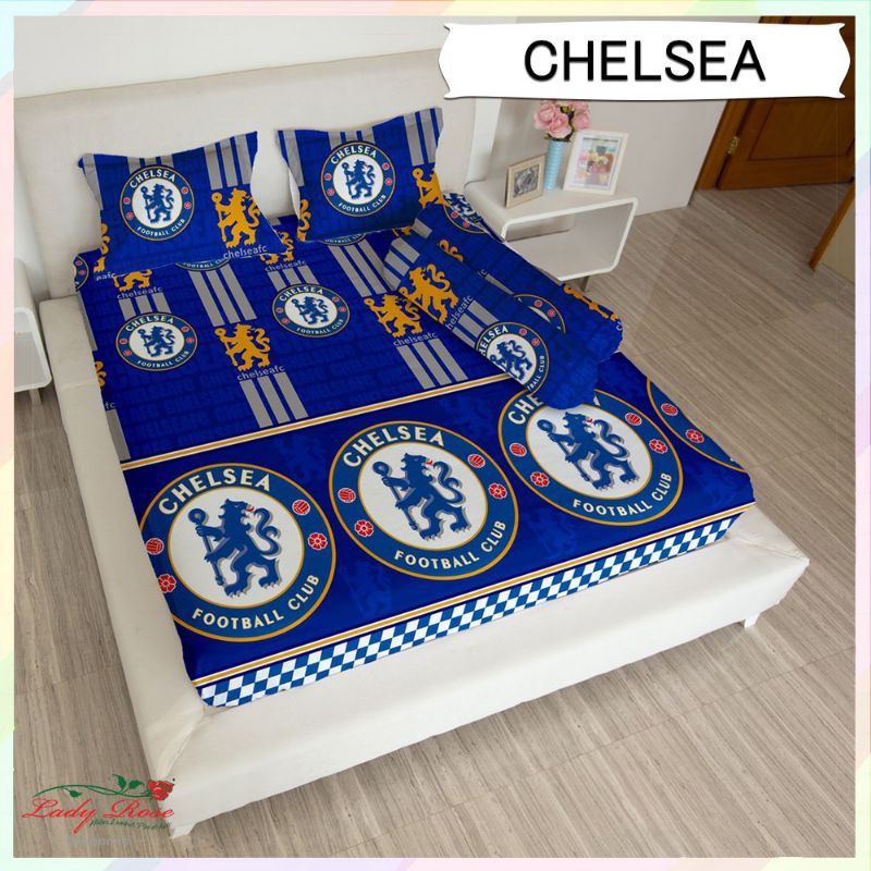 SPREI LADY ROSE MOTIF BOLA UKURAN 180X200  CHELSEA, PERSIB