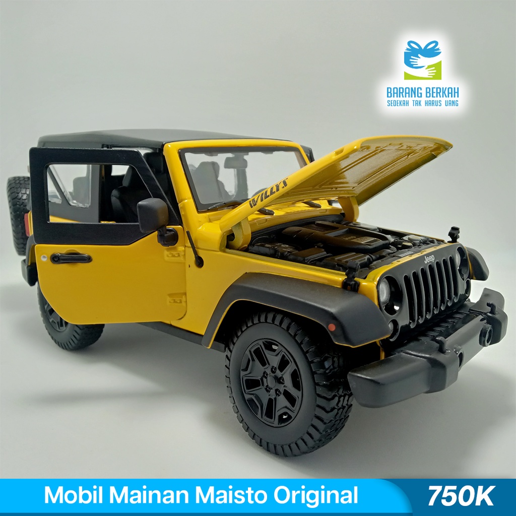 Maisto Jeep Wrangler Original | Mobil Mainan