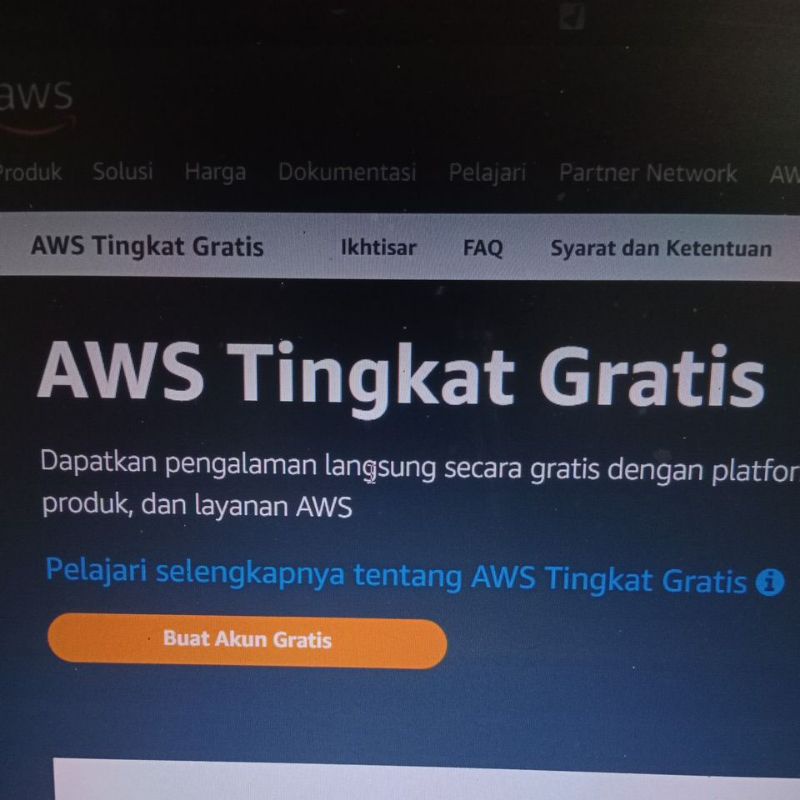 AWS Amazon Free Tier 1 Tahun