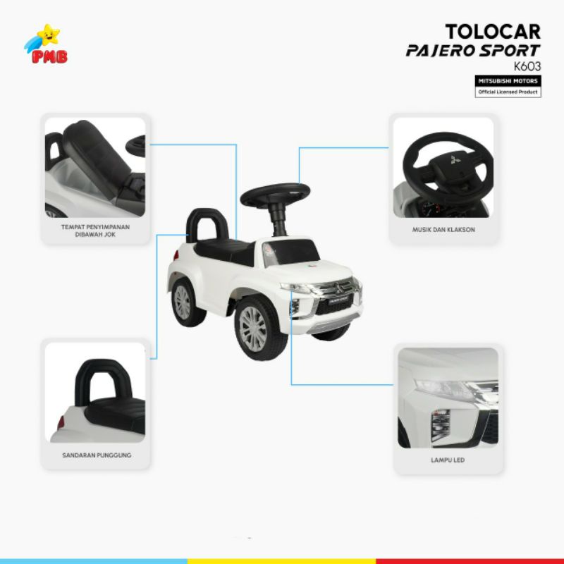 SIYA ✨FREE BUBBLEWRAP MOBIL TOLOCAR ANAK PMB K601 K601B K601C K603 K603B K603C K606 EXOTIC ET 3008 MIMO 709 MOBIL RIDE ON MOBIL LISTRIK AKI ANAK MOBIL DORONG ANAK MOBIL MOBILAN ANAK KADO ULTAH HADIAH ANAK MURAH