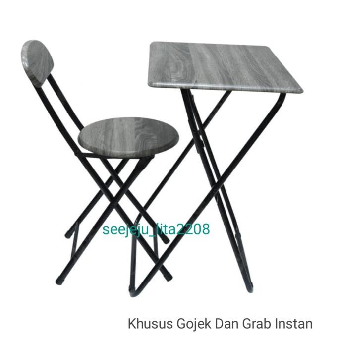 Promo Set Meja dan Kursi lipat Single Krisbow silahkan order