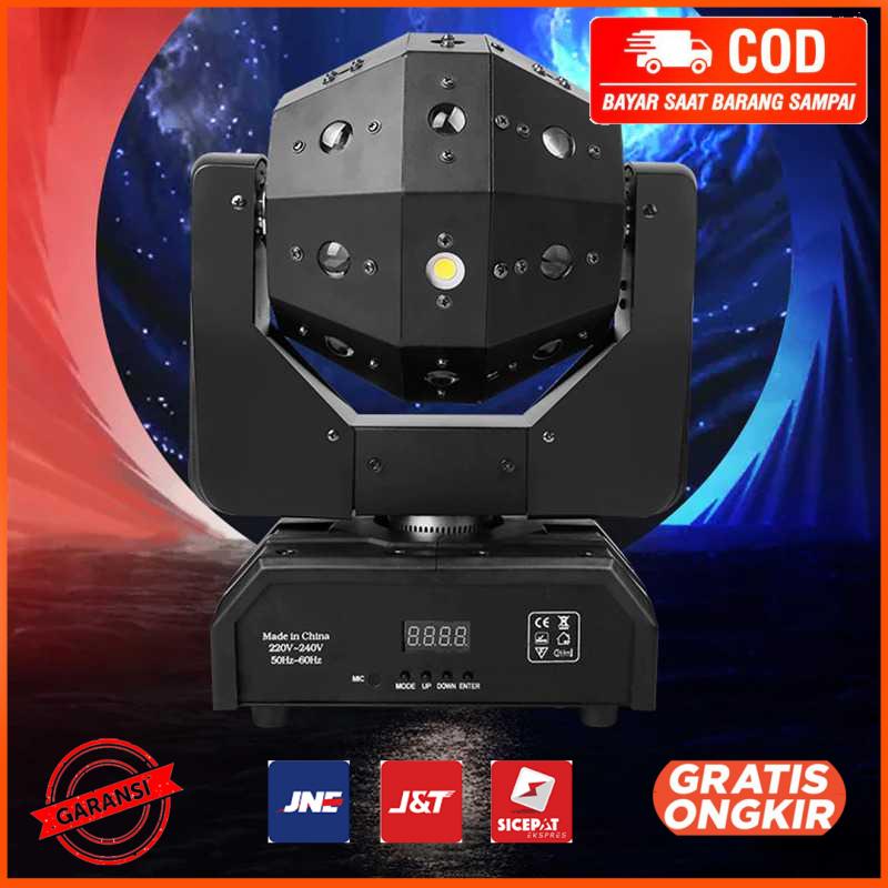 Lampu Sorot Panggung Disco Ball RGB Moving Head DMX 120W - GV120