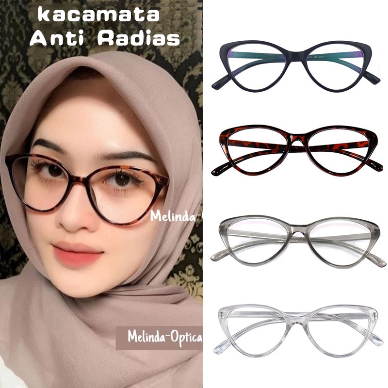 COD Kacamata Anti Radiasi/kacamata Leopard Cat Eye hp dan komputer Wanita Pria Korea Retro Murah Cwek Gaya Terbaru korea Fashion Import Eyeglasses Optical Sunglasses - PD