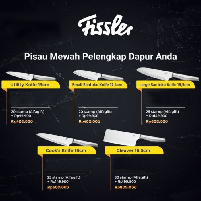 Cleaver Knife Fissler (Pisau Daging)