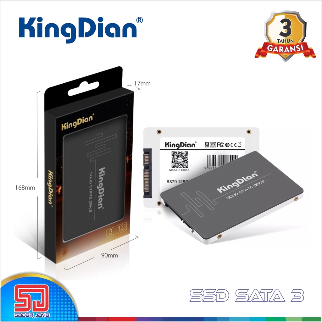 KingDian SSD SATA 3 128 / 256 GB 2.5″ Internal Solid State Drive Hard Disk Laptop