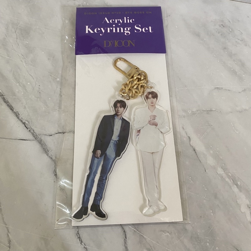 SALE BTS Jin Dicon keyring Set Official | dicon behind 101 102 japan korea baret zoom pout proof hyb
