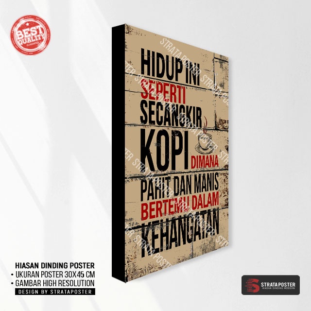 Hiasan dinding Poster motivasi Dekorasi ruangan Wall decor 304503ST