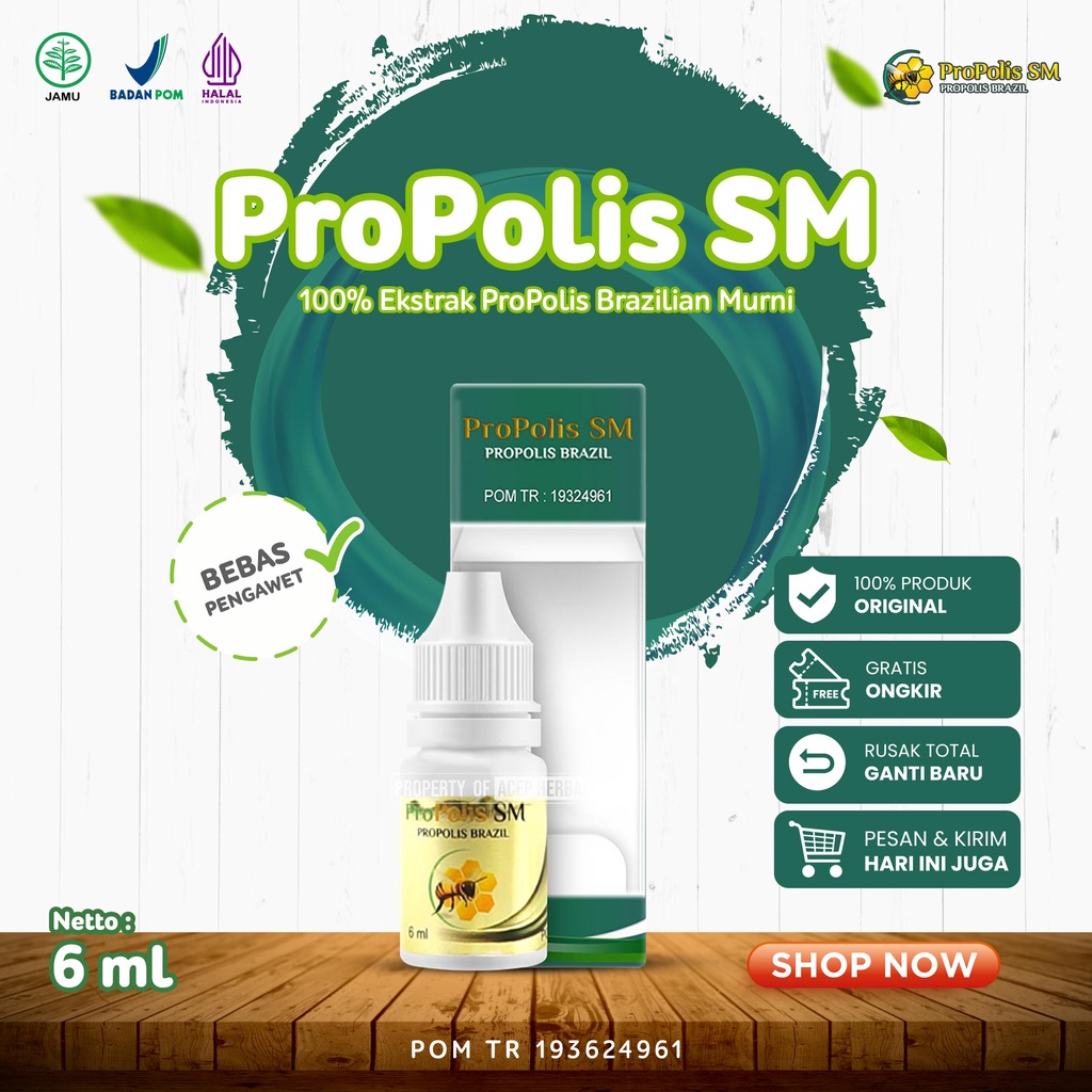 Jual Acep Herbal Propolis Sm Brazilian 100 Asli Dari Ekstrak