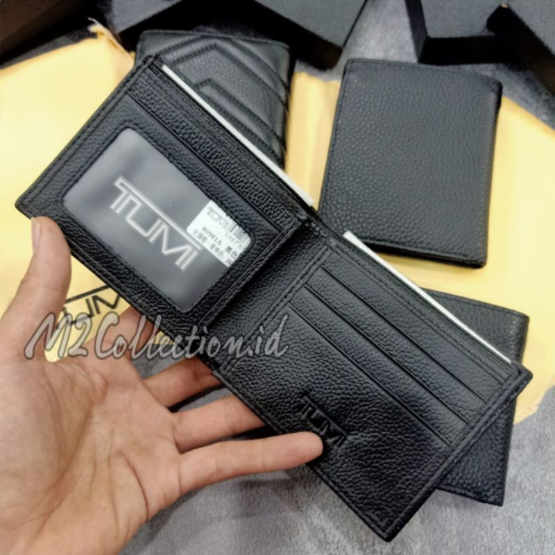 Dompet TUMI Leather Dompet Lipat Pria Kulit Asli Import