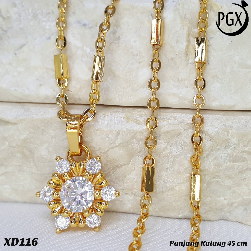 PGX Kalung Wanita Xuping Perhiasan Lapis Emas Aksesoris Fashion Premium - XD116