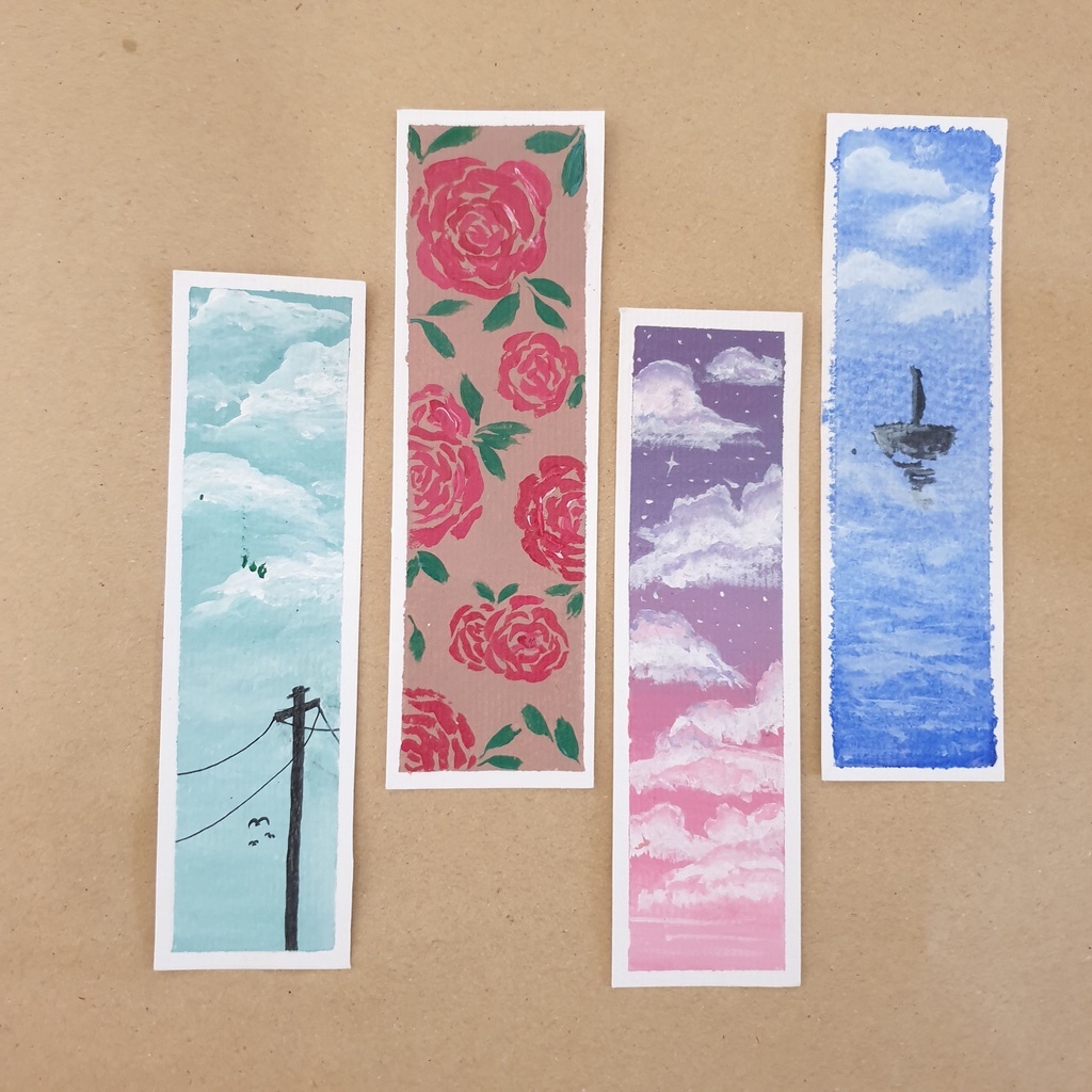 

Bookmark / Pembatas Buku Lukis (Handpainted)