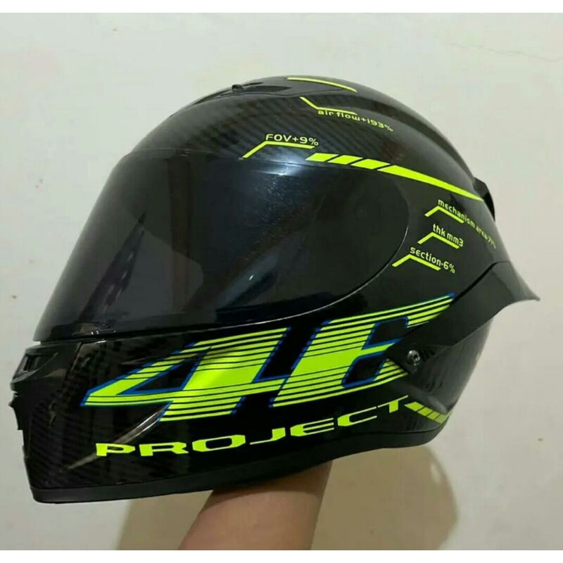 mrc 46 project motif karbon wtp original size L helm only mulus