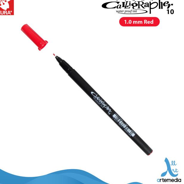 

Pena Kaligrafi Sakura Pigma Calligrapher Pen - 10 RED