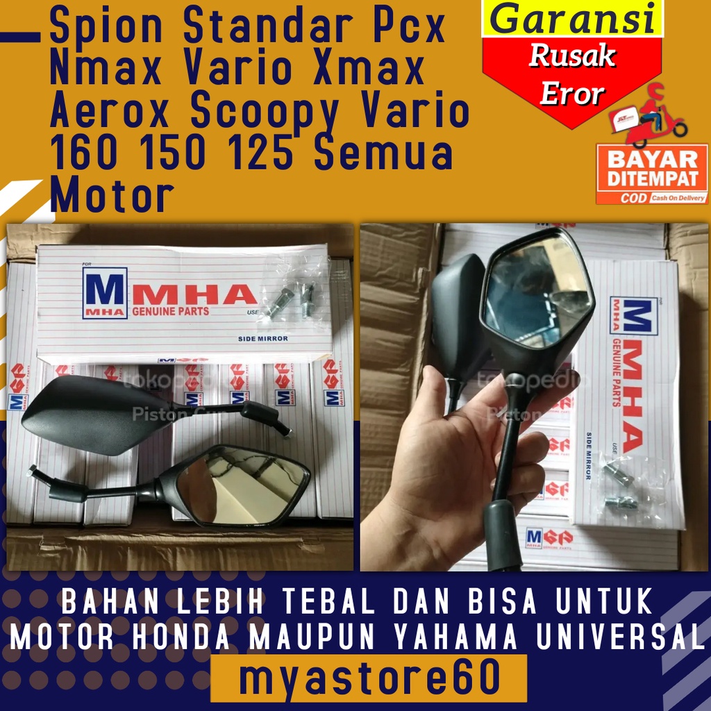 Spion Sepion Standar Standard Pcx Nmax Vario Xmax Aerox Scoopy Vario 160 150 125 Semua Motor UNIVERSAL