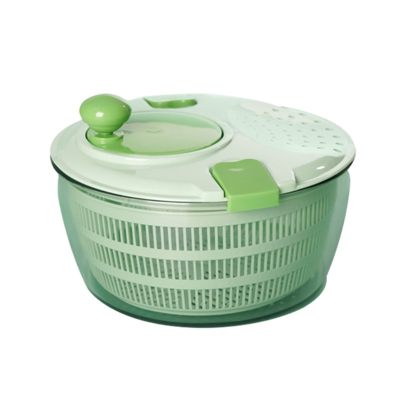 Keranjang Cuci Sayuran Salad Spinners Dengan Tutup Dapat Dikunci