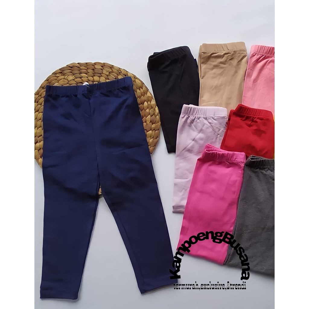 Legging Polos Anak Streach 0-11 Tahun