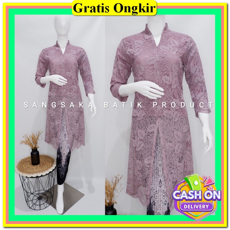 Kebaya Perempuan Dewasa Kekinian Baju Kondangan Wanita Kebayak Dress Kekinian Dress Kondangan Cewek 