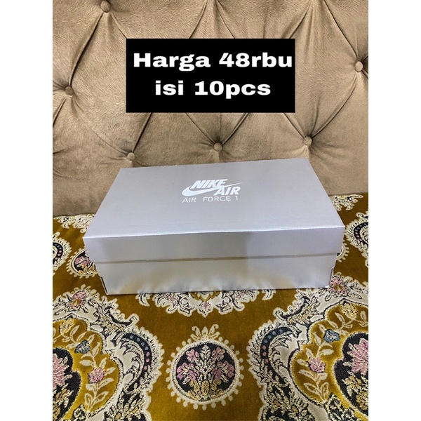 inerbox-dus-box-kotak sepatu Nike force 1 murah (isi 10pcs)