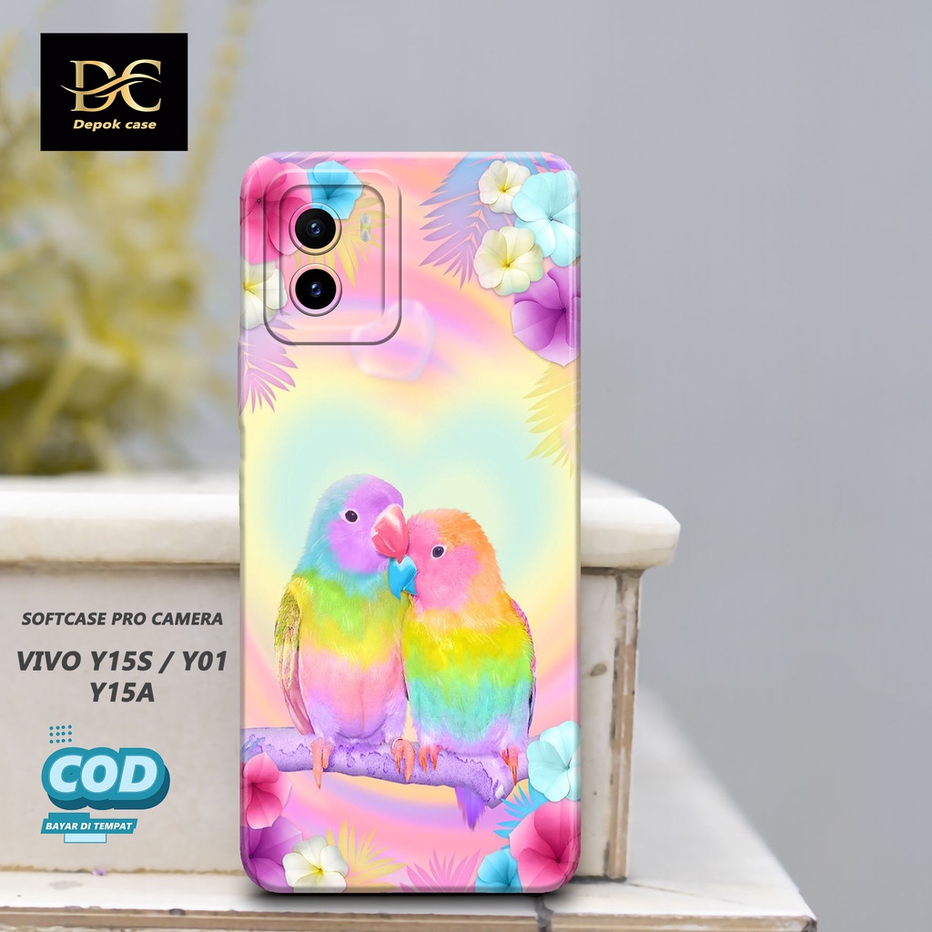 Case Vivo Y15s / Y01 / Y15A Terbaru - Fashion Case BURUNG - Casing Hp Vivo Y15s / Y01 / Y15A Terbaru