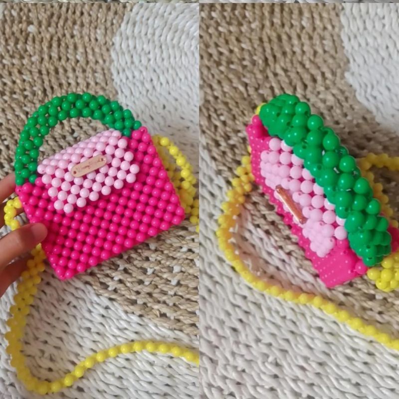 TAS MANIK ANAK | MUTE | BAHAN MANIK | BEADS BAG